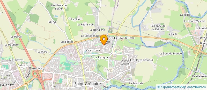 localisation de l'entreprise MANAMAX  SAINT-GREGOIRE