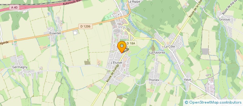 localisation de l'entreprise MANANA à VIRY