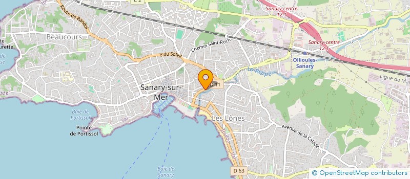 localisation de l'entreprise MANANA à SANARY-SUR-MER