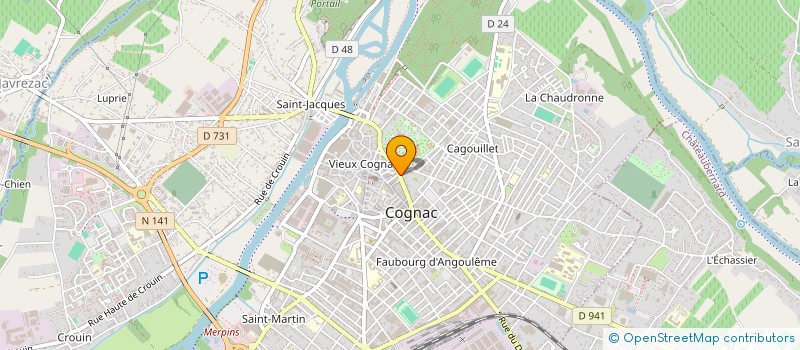 localisation de l'entreprise MANANGE à COGNAC