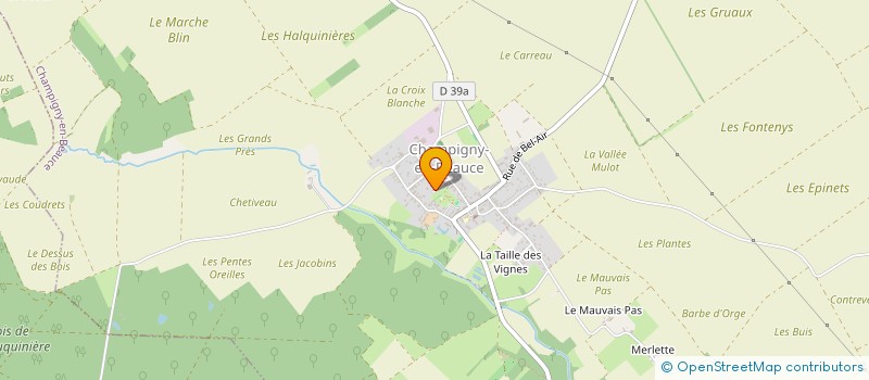localisation de l'entreprise MANANT à CHAMPIGNY-EN-BEAUCE