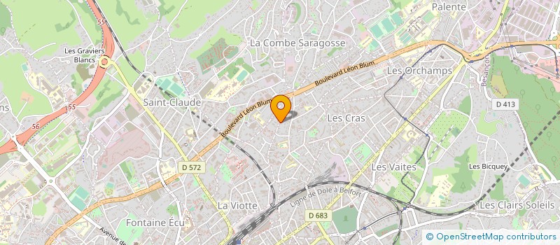 localisation de l'entreprise MANAO à BESANCON