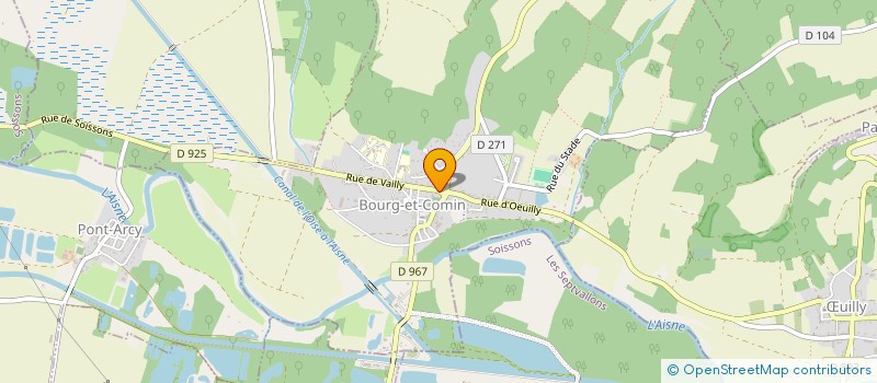 localisation de l'entreprise MANAO à BOURG-ET-COMIN