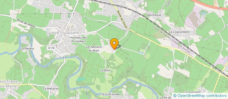 localisation de l'entreprise MANAO  LA HAIE-FOUASSIERE