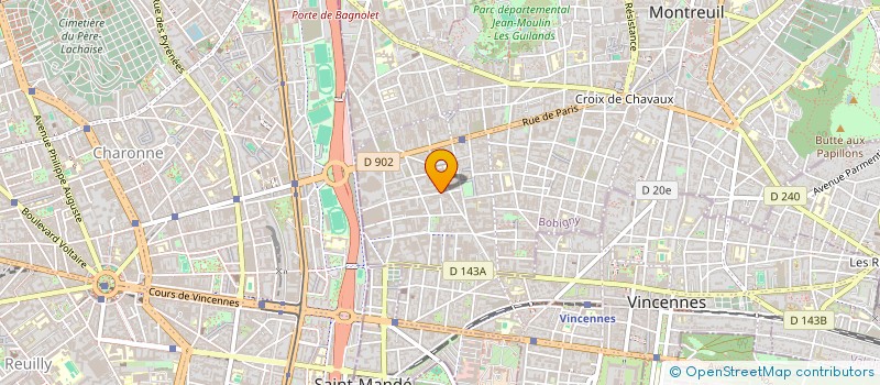localisation de l'entreprise MANAO GRAPHIC à MONTREUIL