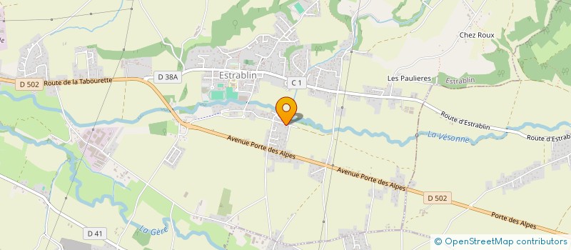 localisation de l'entreprise MANARDO MICHAEL CHARPENTE à ESTRABLIN