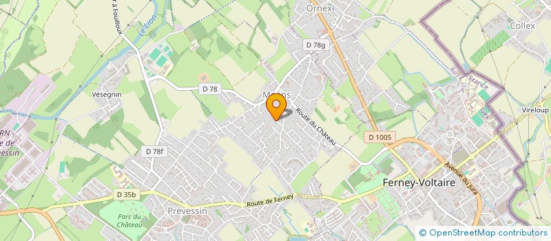 localisation de l'entreprise MANAS INGENIERIE & CONSULTING à PREVESSIN-MOENS