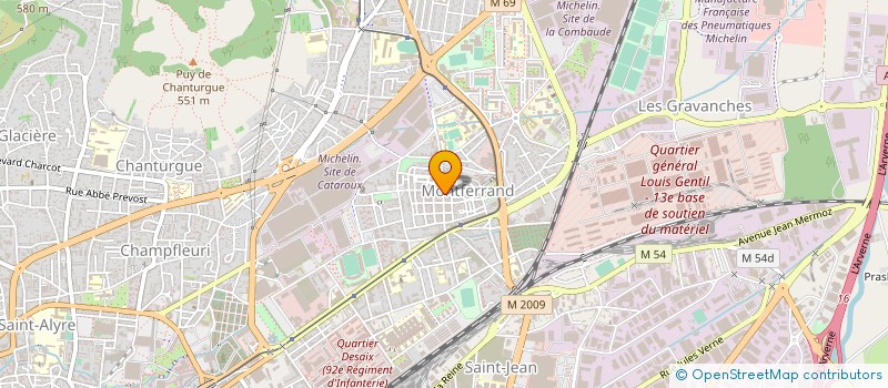 localisation de l'entreprise MANASSIK VOYAGES à CLERMONT-FERRAND