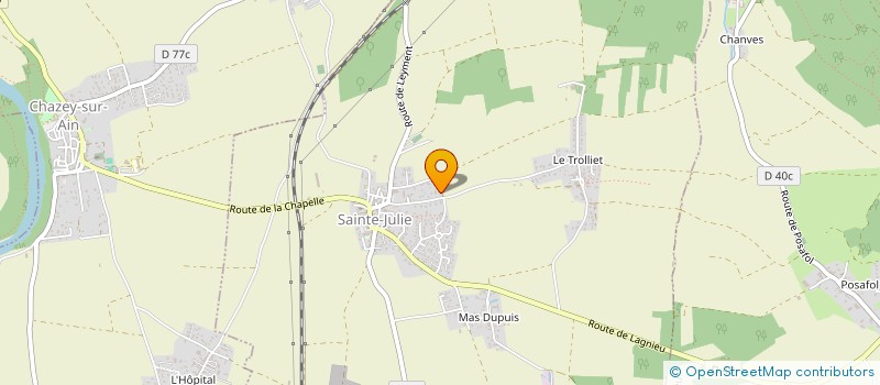 localisation de l'entreprise MANASTEAIN  SAINTE-JULIE