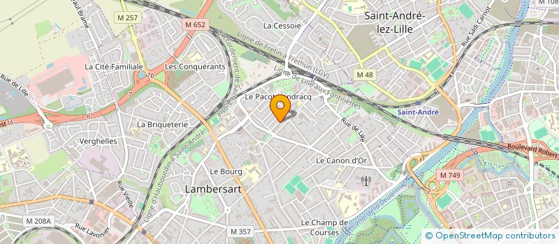 localisation de l'entreprise MANATAL VTC à LAMBERSART