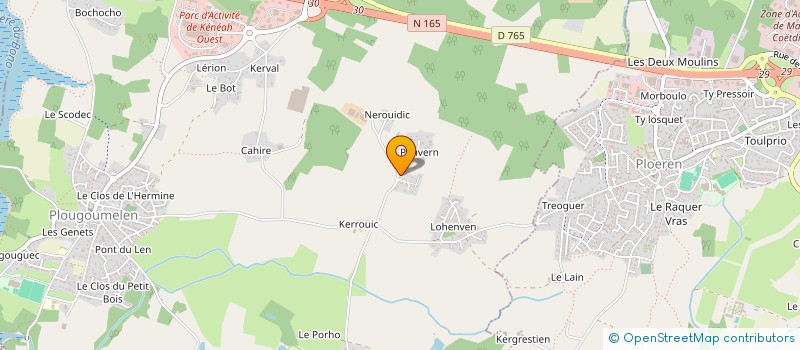 localisation de l'entreprise MANATAN  PLOUGOUMELEN