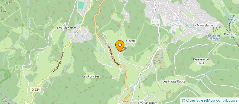 localisation de l'entreprise MANATEA - GERARDMER TE POE  GERARDMER