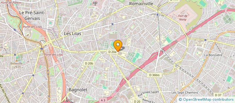 localisation de l'entreprise MANATHAN à BAGNOLET