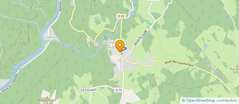 localisation de l'entreprise MANAUD LUDOVIC  SERVIERES-LE-CHATEAU