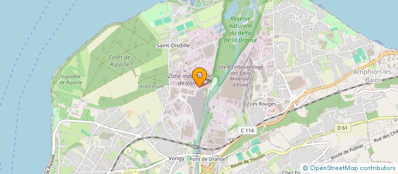 localisation de l'entreprise MANAUTO à THONON-LES-BAINS