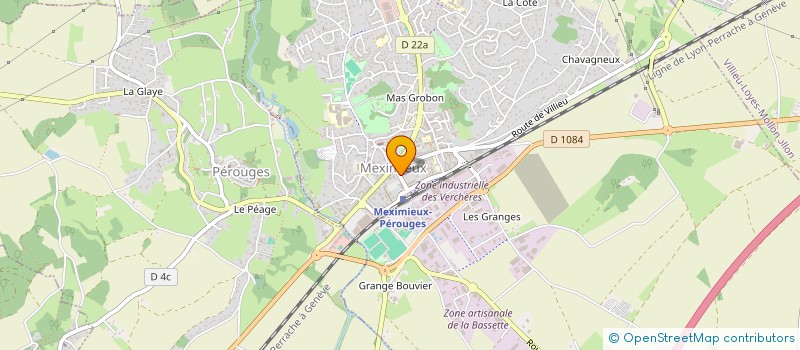 localisation de l'entreprise MANAVA à MEXIMIEUX