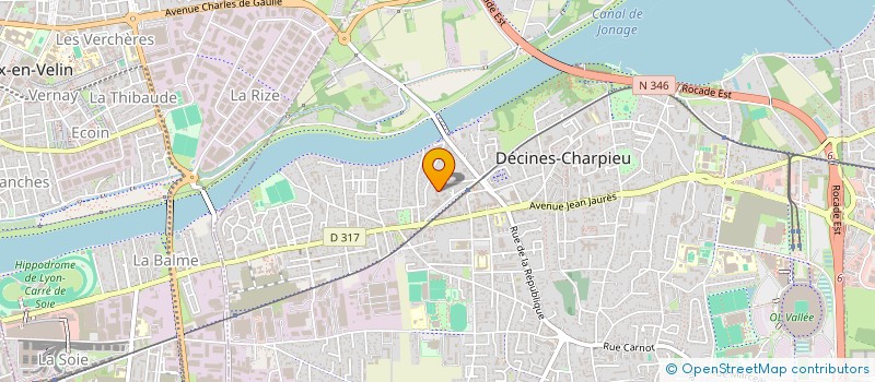 localisation de l'entreprise MANAVA STUDIO  DECINES-CHARPIEU