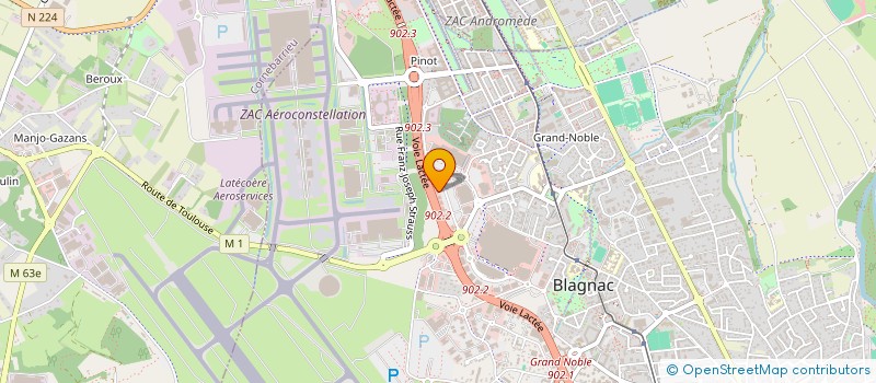 localisation de l'entreprise MANAX à BLAGNAC