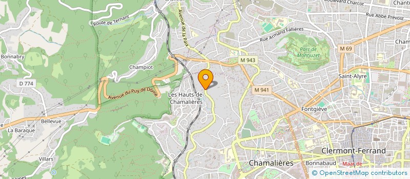 localisation de l'entreprise MANAXUOR  CHAMALIERES