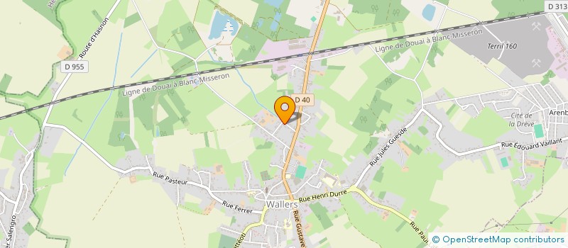 localisation de l'entreprise MANBLAS  WALLERS