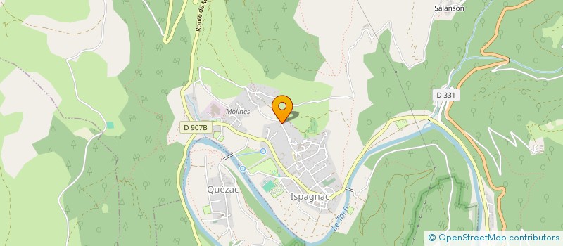 localisation de l'entreprise MANBO PIVOT ISPAGNAC QUEZAC  ISPAGNAC