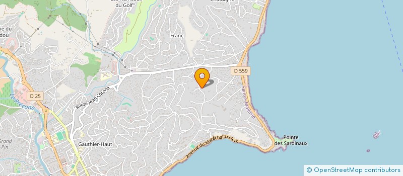 localisation de l'entreprise MANBRUSETO à SAINTE-MAXIME