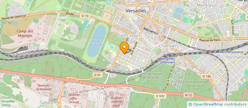 localisation de l'entreprise MANCEAUX                      FRANC à VERSAILLES