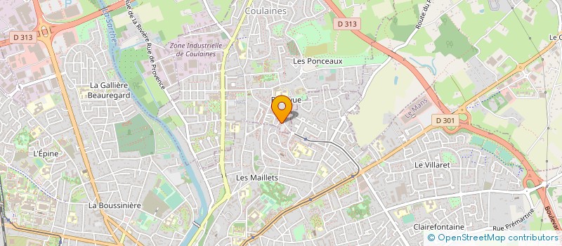 localisation de l'entreprise MANCELLE EVENEMENTS à COULAINES
