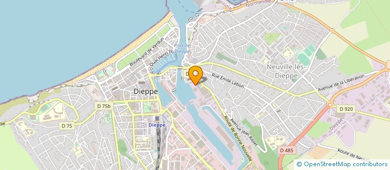 localisation de l'entreprise MANCHE INDUSTRIE MARINE  DIEPPE