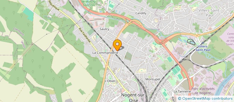 localisation de l'entreprise MANCHERON COUVERTURE à NOGENT-SUR-OISE