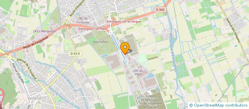 localisation de l'entreprise MANCO GP MAT  ENTRAIGUES-SUR-LA-SORGUE