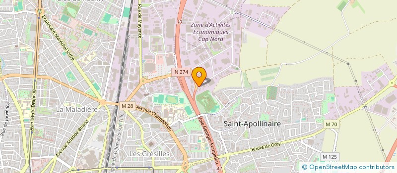 localisation de l'entreprise MANCO PROTEOR  SAINT-APOLLINAIRE