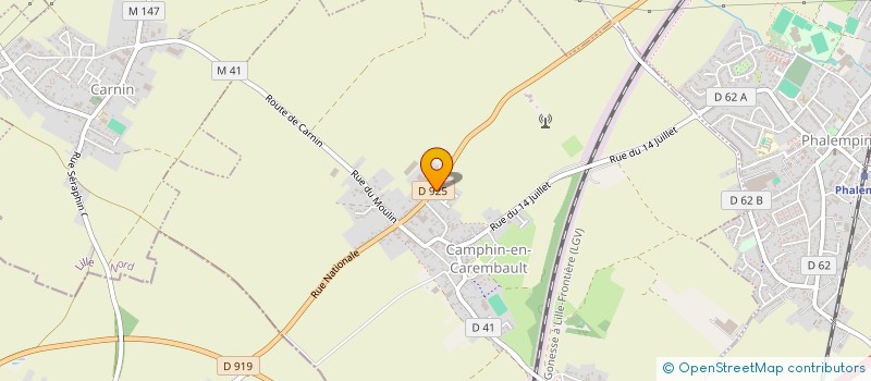 localisation de l'entreprise MANCON CHAUFFAGE à CAMPHIN-EN-CAREMBAULT