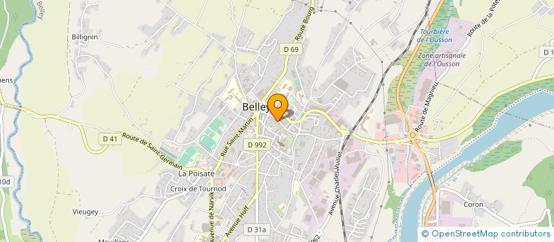 localisation de l'entreprise MAND'ASSUR SAS à BELLEY