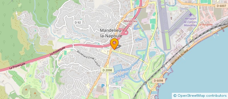localisation de l'entreprise MAND'AZUR à MANDELIEU-LA-NAPOULE