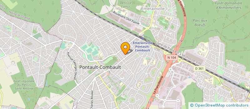 localisation de l'entreprise MANDA à PONTAULT-COMBAULT