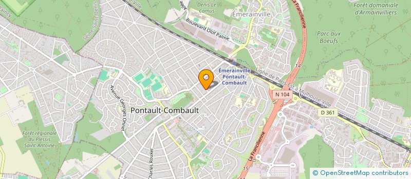 localisation de l'entreprise MANDA TECHNOLOGIE  PONTAULT-COMBAULT