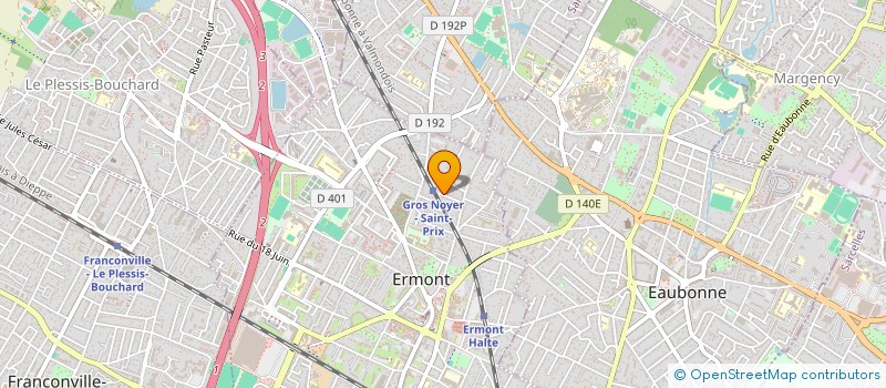 localisation de l'entreprise MANDAKO à ERMONT