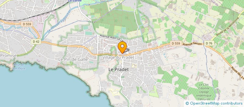 localisation de l'entreprise MANDAL ' ARTS  LE PRADET