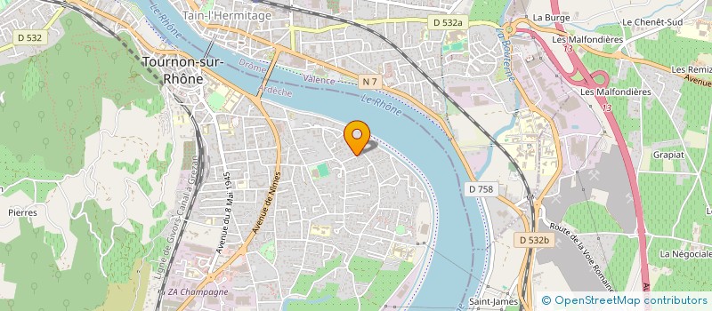 localisation de l'entreprise MANDALA à TOURNON-SUR-RHONE
