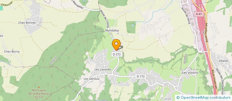 localisation de l'entreprise MANDALLAZ  ALLONZIER-LA-CAILLE