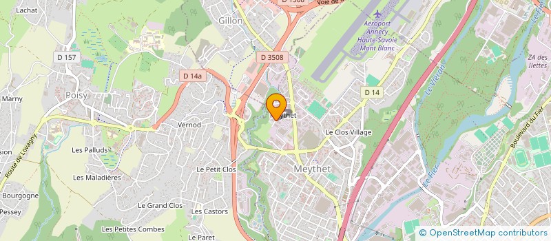 localisation de l'entreprise MANDALLAZ PROTECTION SECURITE - M.P.S. à ANNECY