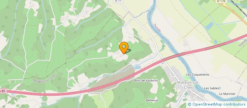 localisation de l'entreprise MANDARD STEPHANE  MAREUIL-SUR-CHER