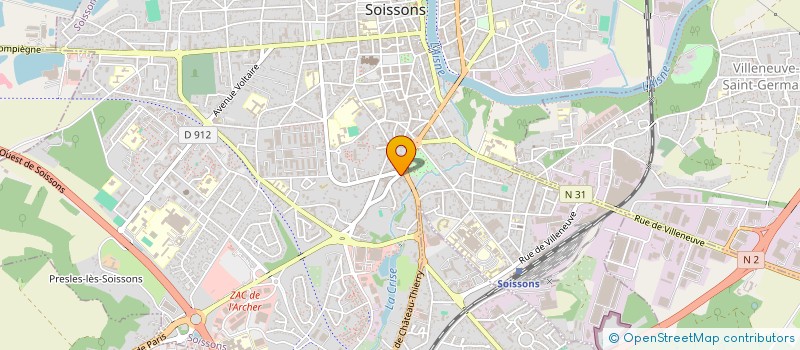 localisation de l'entreprise MANDARIN DE SOISSONS à SOISSONS