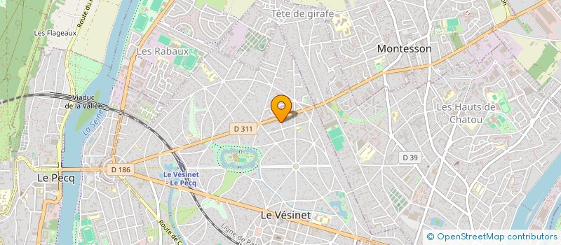 localisation de l'entreprise MANDARIN LONG à LE VESINET