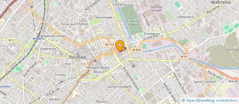 localisation de l'entreprise MANDARINA à ROUBAIX