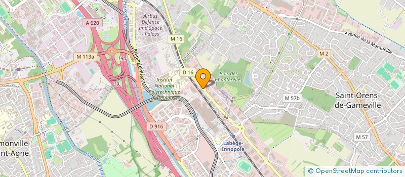 localisation de l'entreprise MANDARINE 31  LABEGE