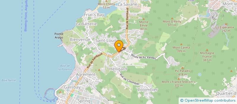 localisation de l'entreprise MANDARINE  SAINT MARTIN