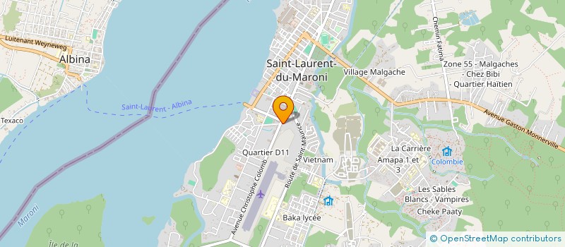 localisation de l'entreprise MANDARINE à SAINT-LAURENT-DU-MARONI