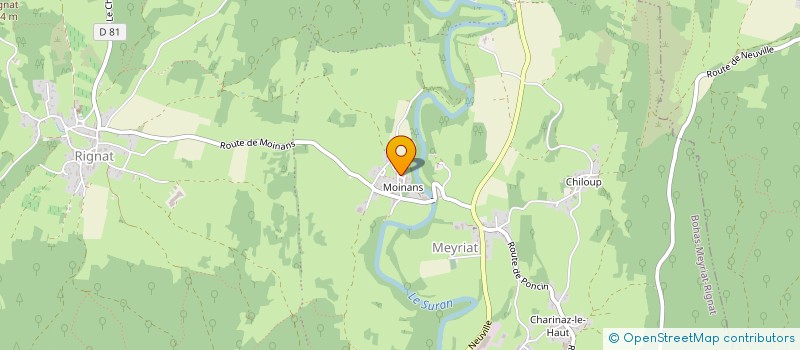 localisation de l'entreprise MANDARINE  BOHAS-MEYRIAT-RIGNAT